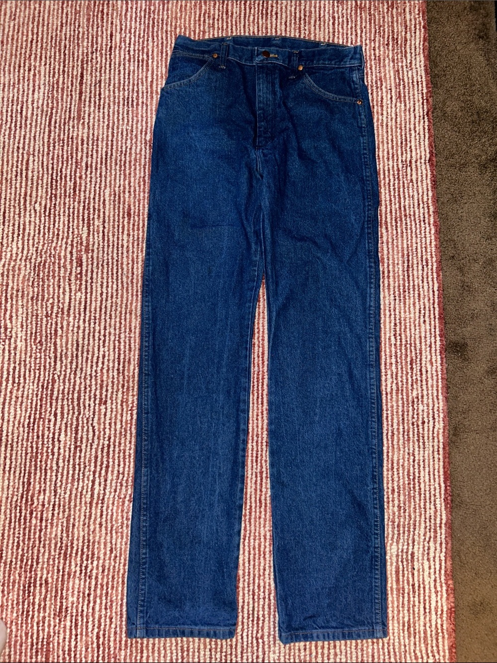 Wrangler Men's Dark Blue Straight-Leg